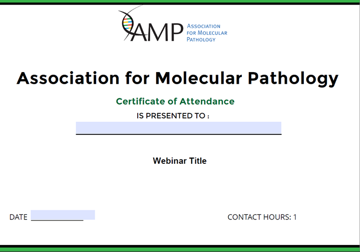 Sample certificate of attendance