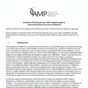 Economics of Testing During a Public Health Emergency: Lessons learned from two years of COVID-19